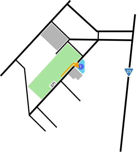 第一駐車場までの経路図